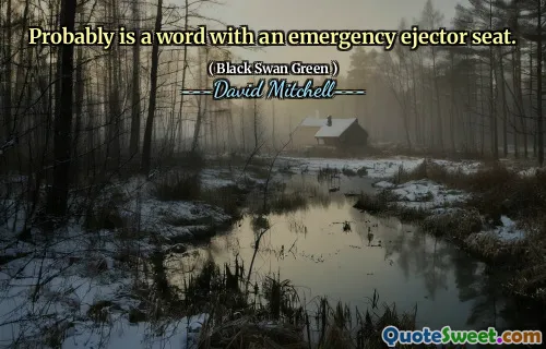 Probably is a word with an emergency ejector seat.