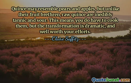 Kvede kan minne om pærer og epler, men i motsetning til fruktbrødrene deres, er rå kvede uspiselig garvesyre og sur. Dette betyr at du må tilberede dem, men transformasjonen er dramatisk og vel verdt innsatsen.