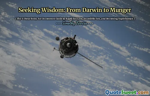 Seeking Wisdom: From Darwin to Munger