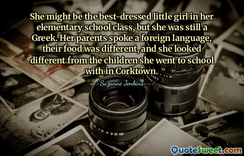 She might be the best-dressed little girl in her elementary school class, but she was still a Greek. Her parents spoke a foreign language, their food was different, and she looked different from the children she went to school with in Corktown.