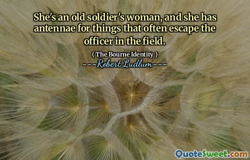 她是一个老士兵的女人，她的事物经常逃脱野外军官。