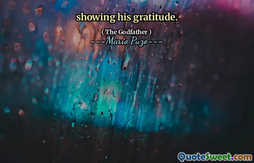 showing his gratitude.