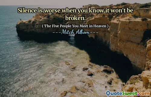 Ticho je horší, když víte, že to nebude rozbité.