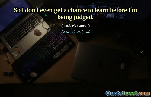 Så jeg får ikke en gang en sjanse til å lære før jeg blir dømt.