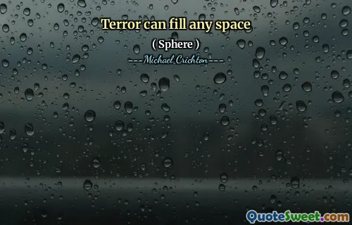 恐怖可以填补任何空间