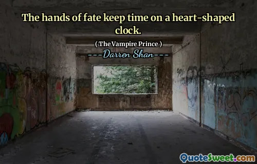 The hands of fate keep time on a heart-shaped clock.