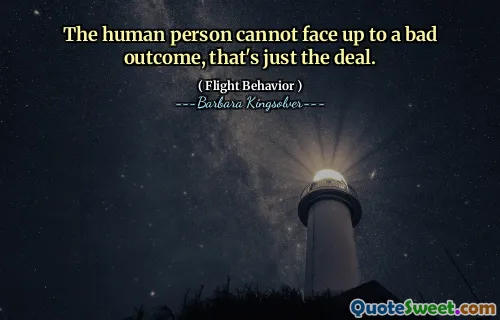 La persona umana non può affrontare un cattivo risultato, questo è solo l'accordo.