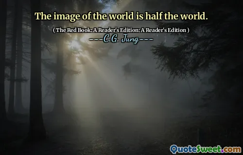The image of the world is half the world.