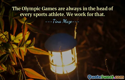 Олимпийские игры всегда в голове каждого спортсмена. Мы работаем для этого.