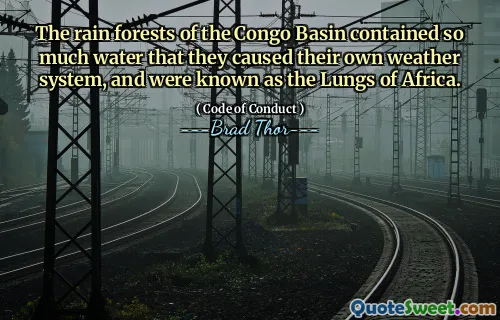 Regnskogene i Kongo -bassenget inneholdt så mye vann at de forårsaket sitt eget værsystem, og var kjent som lungene i Afrika.