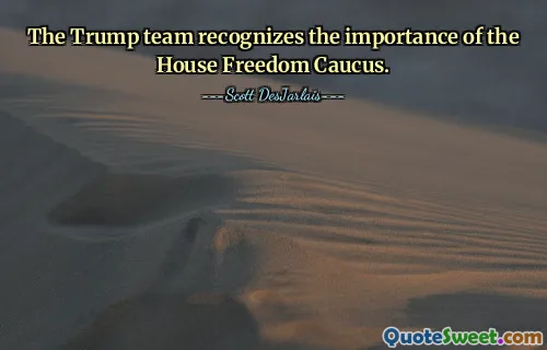 Trump-teamet anerkjenner viktigheten av House Freedom Caucus.