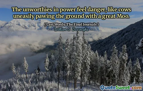 无权的不值得危险，就像牛不安地用一个伟大的MOO拼凑了地面。