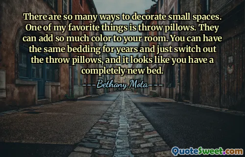 There are so many ways to decorate small spaces. One of my favorite things is throw pillows. They can add so much color to your room. You can have the same bedding for years and just switch out the throw pillows, and it looks like you have a completely new bed.