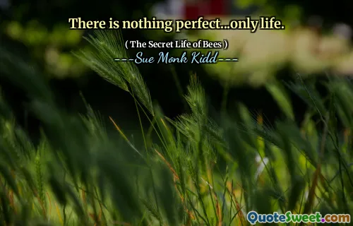 لا يوجد شيء مثالي ... الحياة فقط.