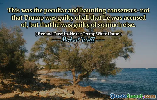 This was the peculiar and haunting consensus-not that Trump was guilty of all that he was accused of, but that he was guilty of so much else.