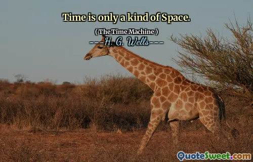 Time is only a kind of Space.