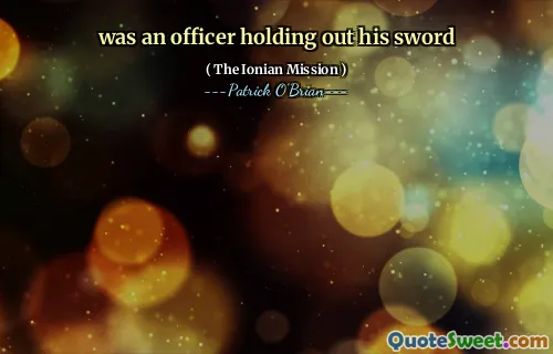 was an officer holding out his sword