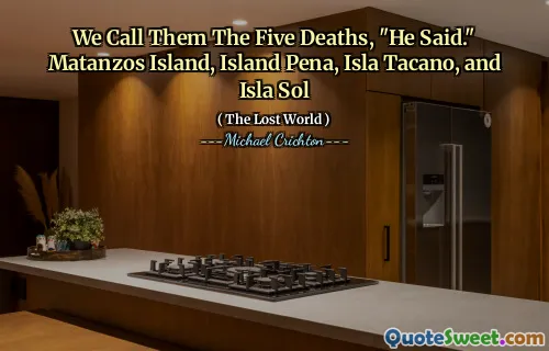We Call Them The Five Deaths, "He Said." Matanzos Island, Island Pena, Isla Tacano, and Isla Sol