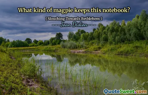 What kind of magpie keeps this notebook?