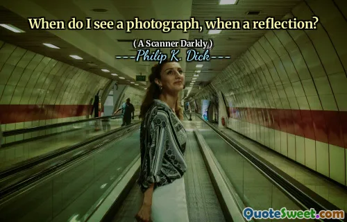 When do I see a photograph, when a reflection?