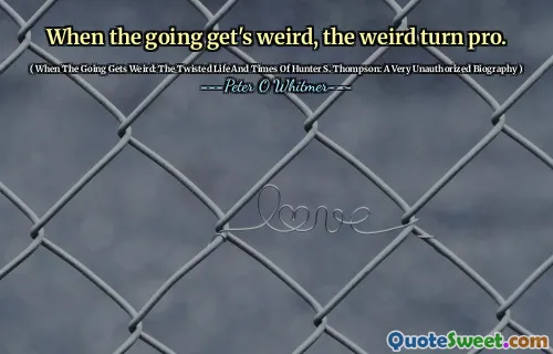 Când demersul devine ciudat, ciudatul este pro.