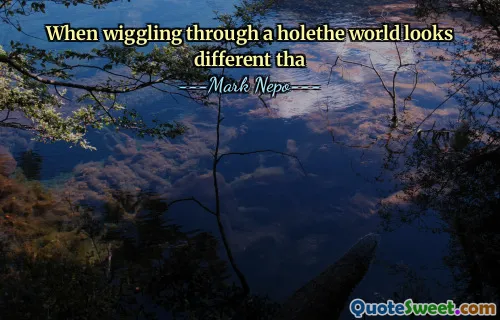 عندما يبدو أن التذبذب عبر عالم holethe يبدو مختلفًا