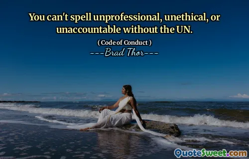 Du kan ikke stave uprofesjonelt, uetisk eller uberettiget uten FN.